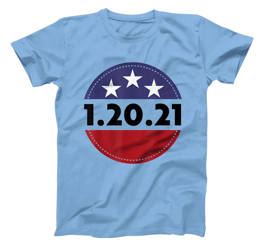 Womens Biden Harris Inauguration Day USA Flag Circle 1.20.21 T-Shirt, Women T-Shirt