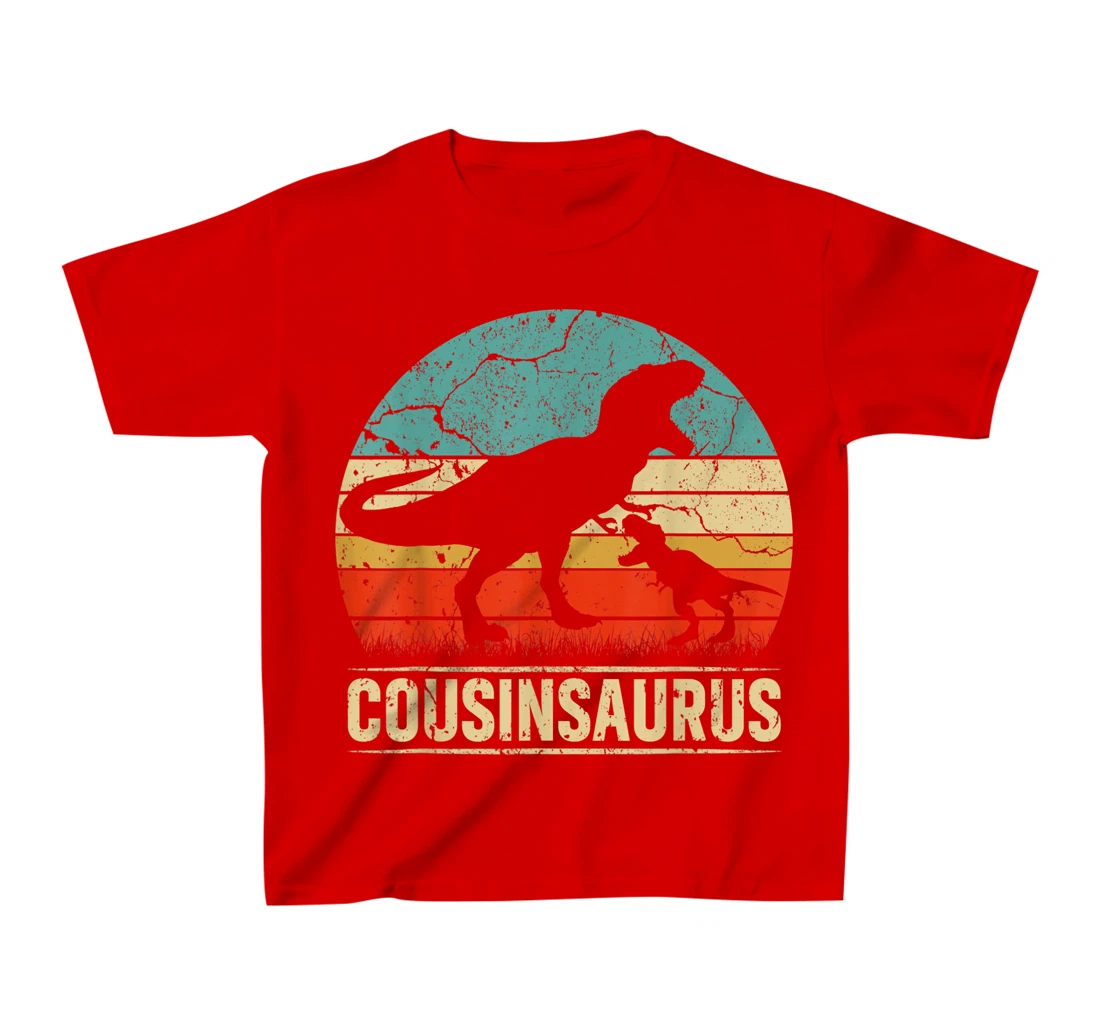 Cousinsaurus T Rex Dinosaur Cousin Saurus Family Matching T-Shirt, Kid T-Shirt and Women T-Shirt