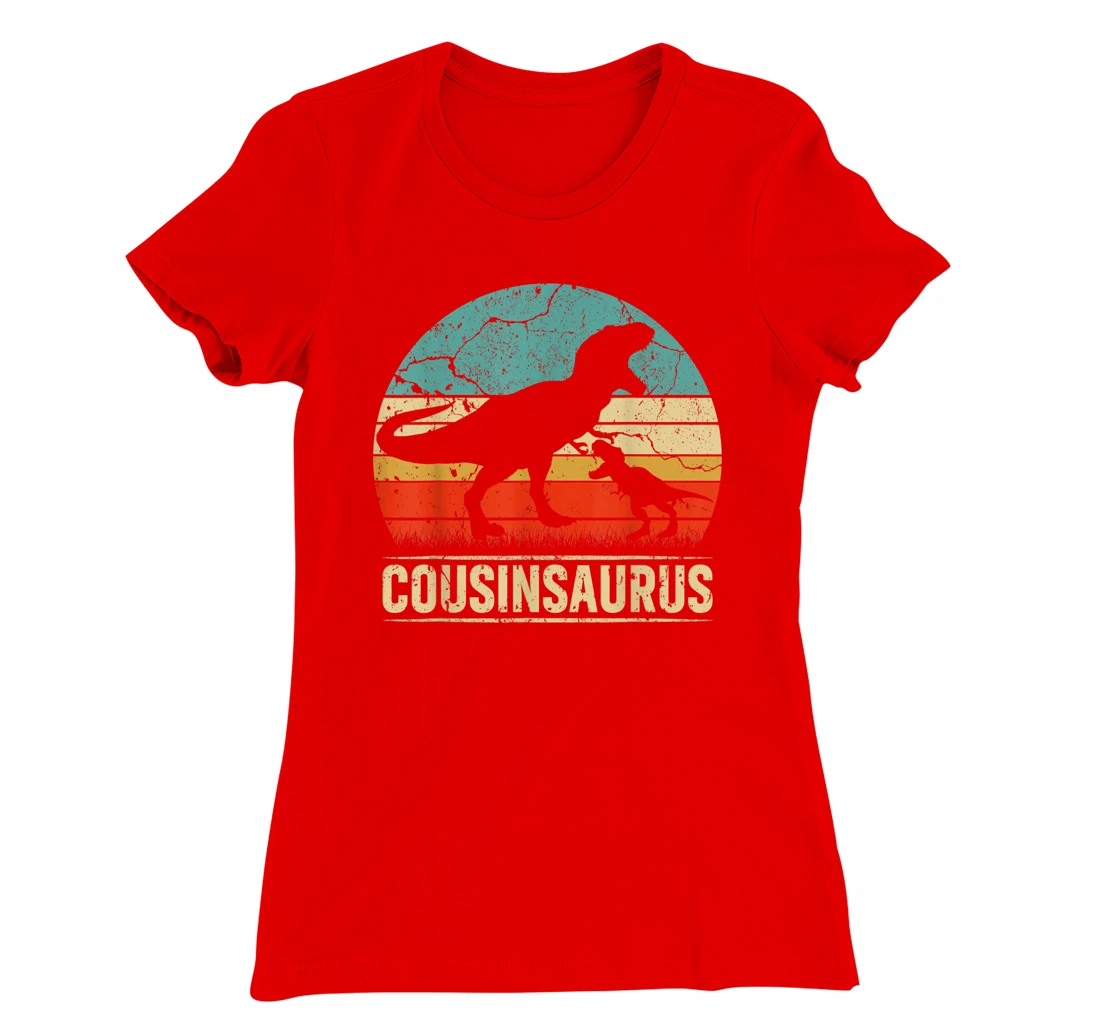 Cousinsaurus T Rex Dinosaur Cousin Saurus Family Matching T-Shirt, Kid T-Shirt and Women T-Shirt