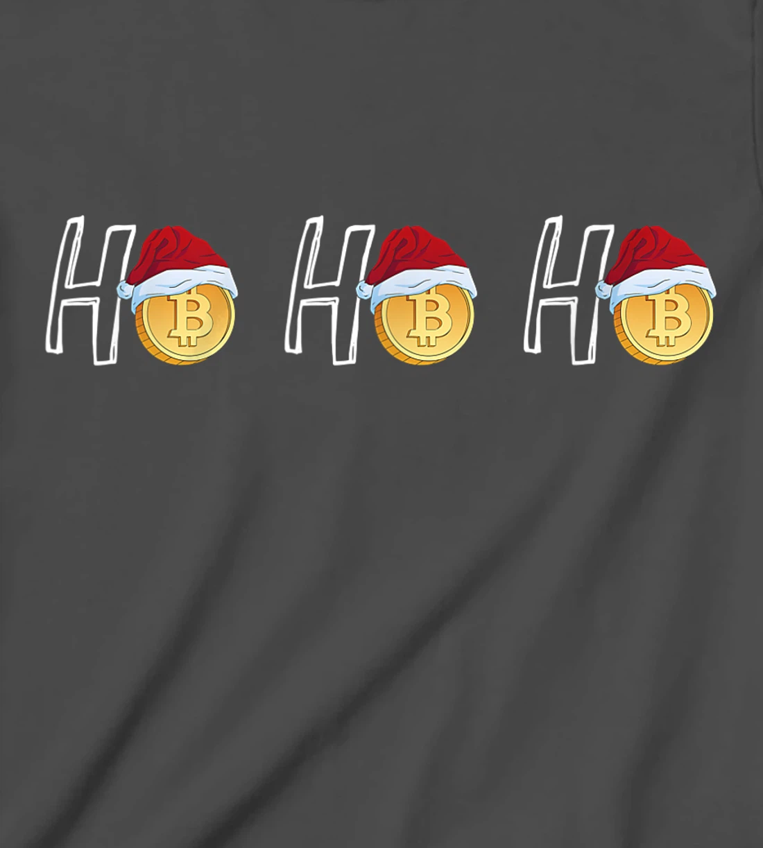 Crypto Lovers HoHoHo Santa Bitcoin Men Women T-Shirt, Kid T-Shirt and Women T-Shirt