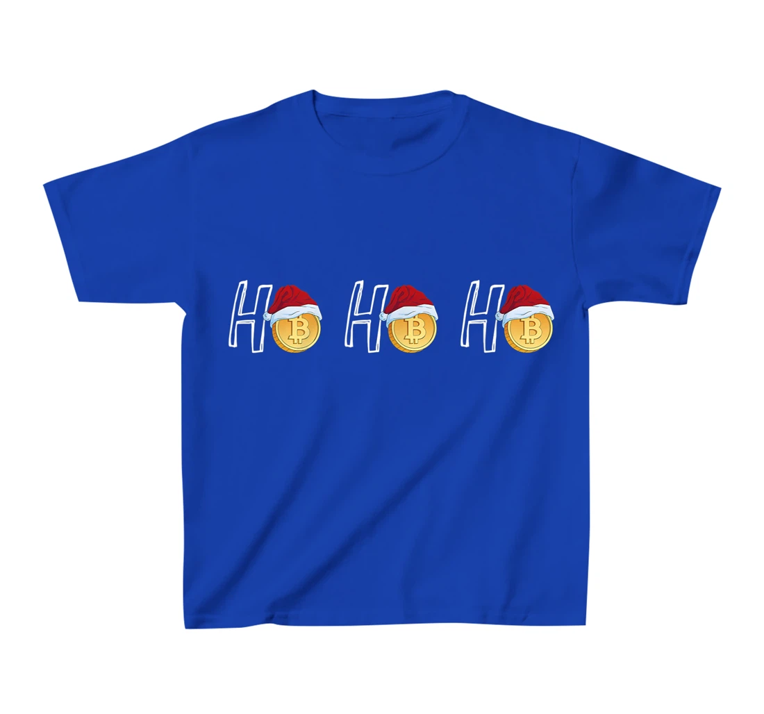 Crypto Lovers HoHoHo Santa Bitcoin Men Women T-Shirt, Kid T-Shirt and Women T-Shirt