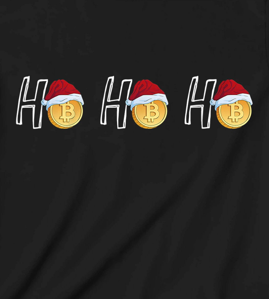 Crypto Lovers HoHoHo Santa Bitcoin Men Women T-Shirt, Kid T-Shirt and Women T-Shirt