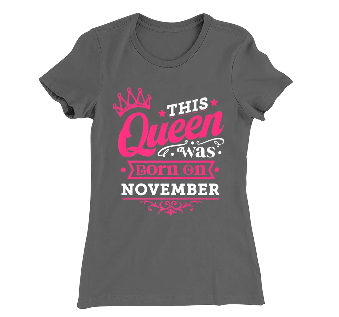 Enjoy Miss November Tee, This Queen Was Born On November T-Shirt, Kid T-Shirt and Women T-Shirt
