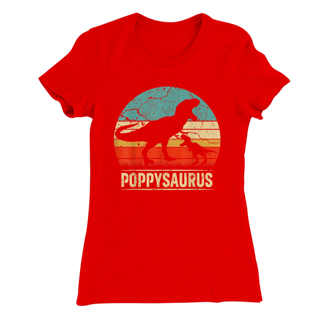 Poppysaurus T Rex Dinosaur Poppy Saurus Family Matching T-Shirt, Kid T-Shirt and Women T-Shirt