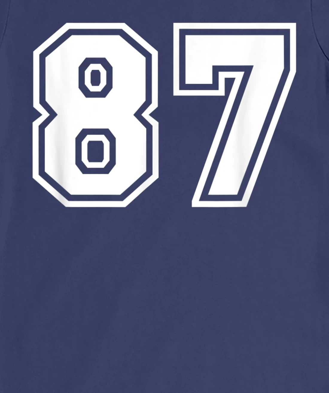 Number #87 Sports Jersey Lucky Favorite Number T-Shirt, Kid T-Shirt and Women T-Shirt