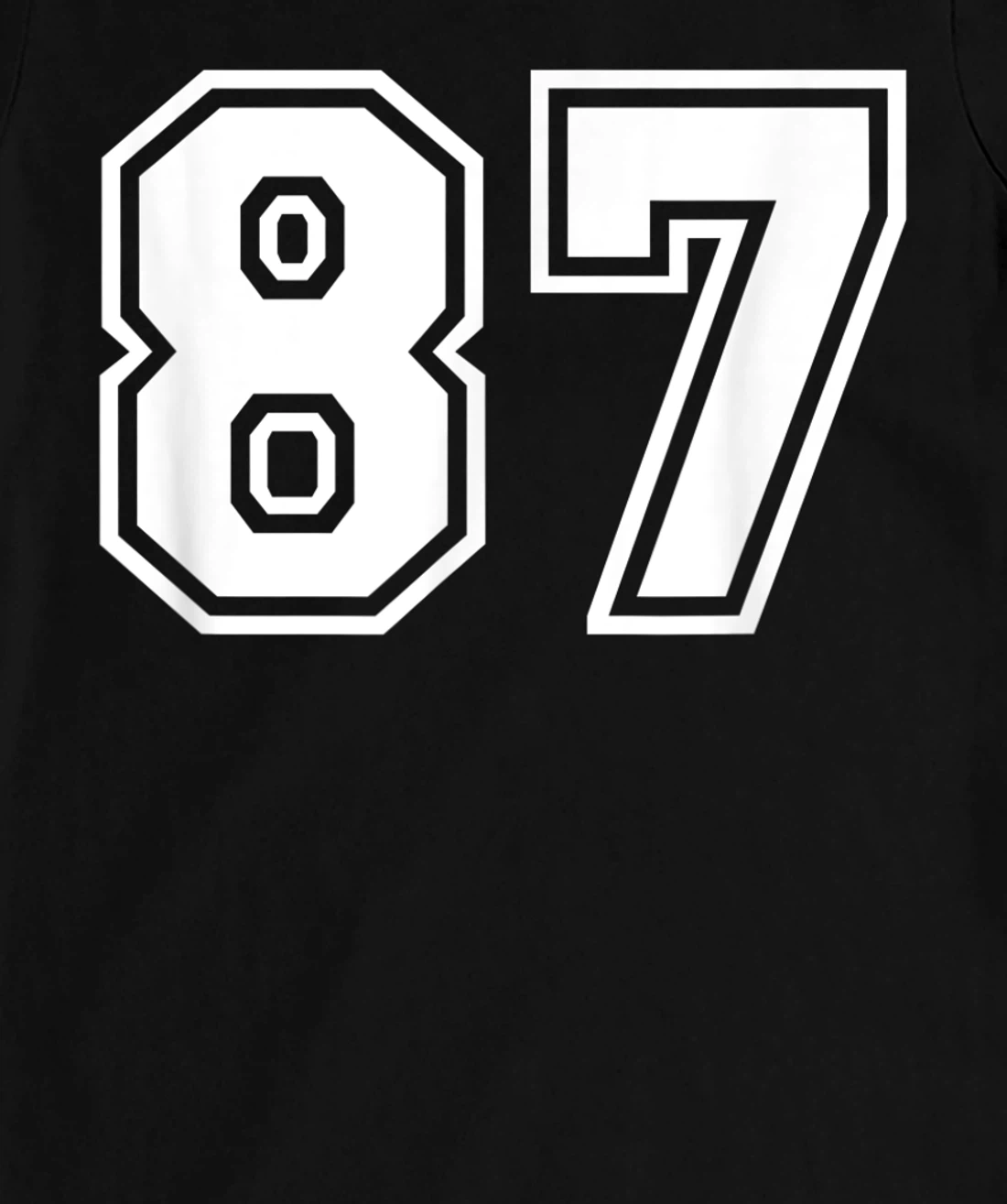 Number #87 Sports Jersey Lucky Favorite Number T-Shirt, Kid T-Shirt and Women T-Shirt