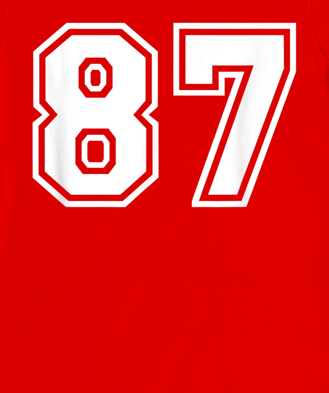 Number #87 Sports Jersey Lucky Favorite Number T-Shirt, Kid T-Shirt and Women T-Shirt
