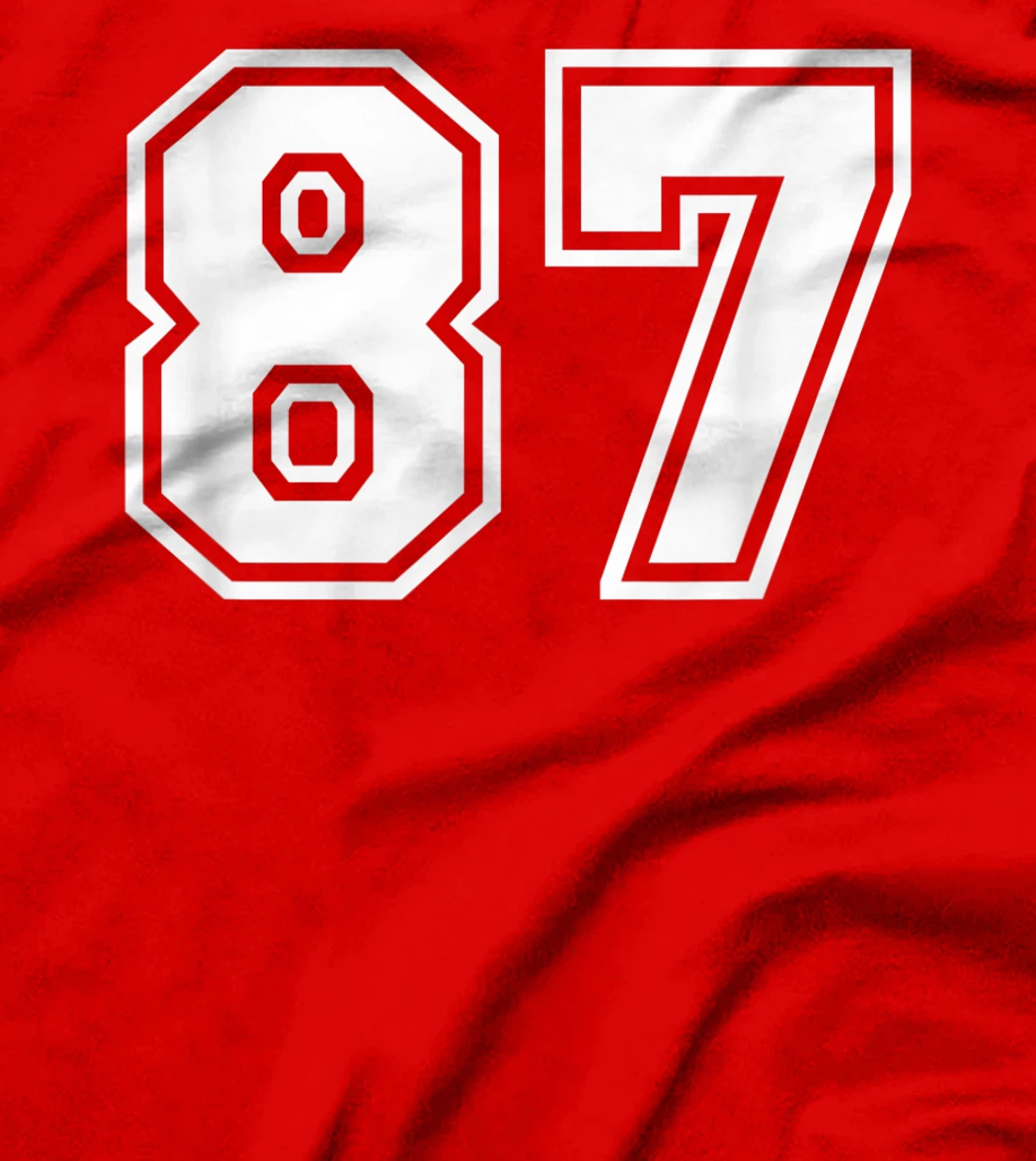Number #87 Sports Jersey Lucky Favorite Number T-Shirt, Kid T-Shirt and Women T-Shirt