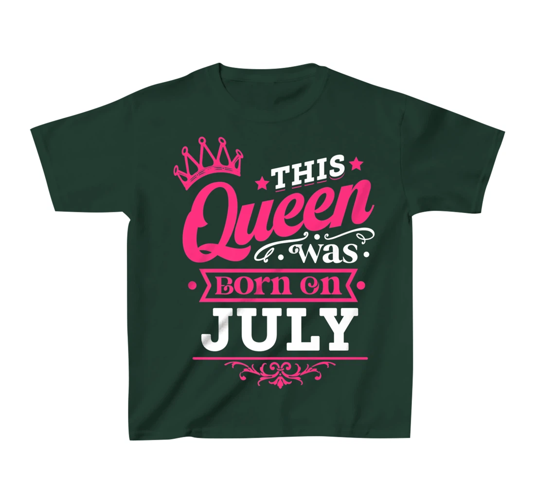 Wear Miss July Graphic Tee, This Queen Was Born On July T-Shirt, Kid T-Shirt and Women T-Shirt