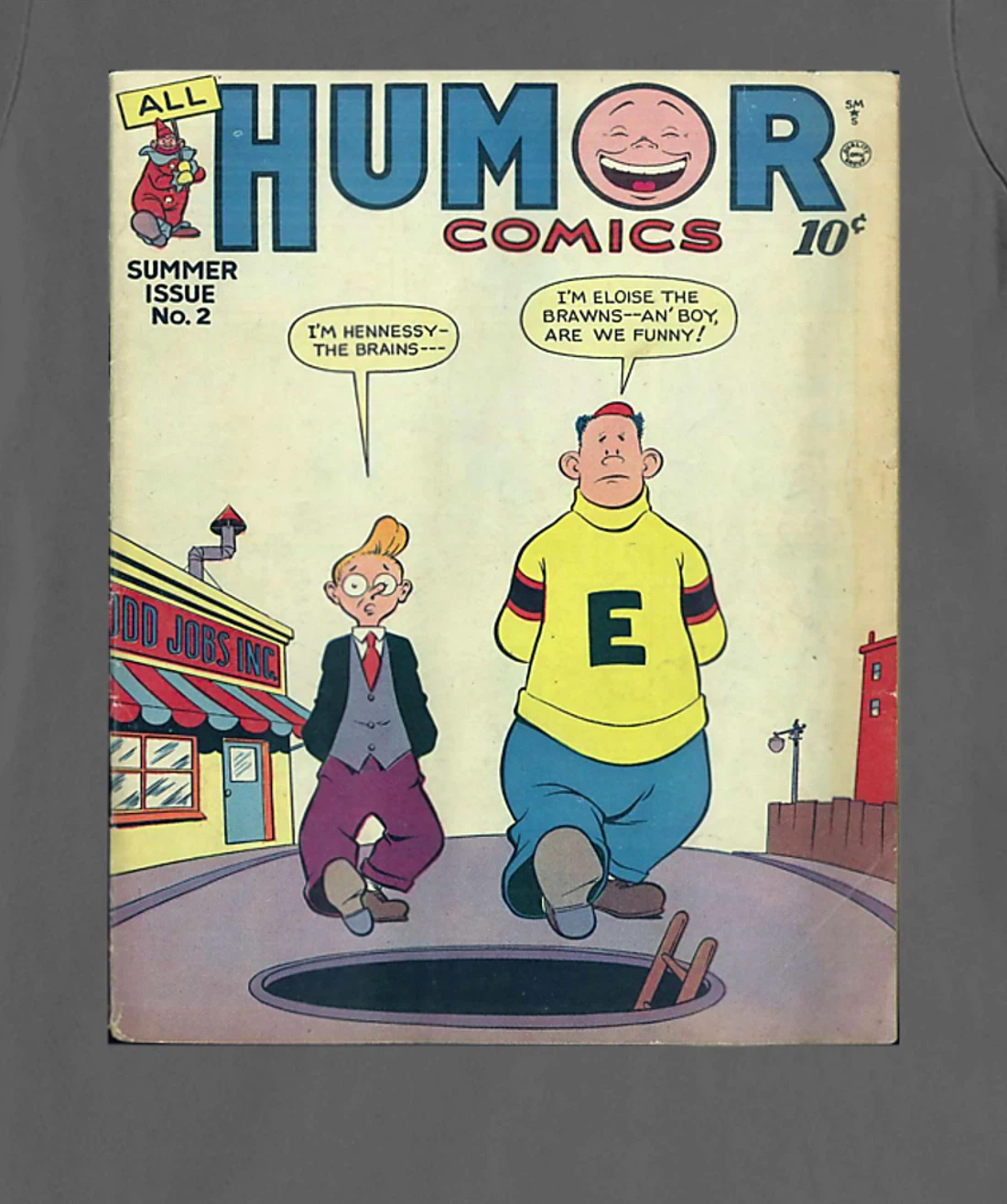 Retro Vintage Distressed Comic Book Humor Original Print T-Shirt, Kid T-Shirt and Women T-Shirt