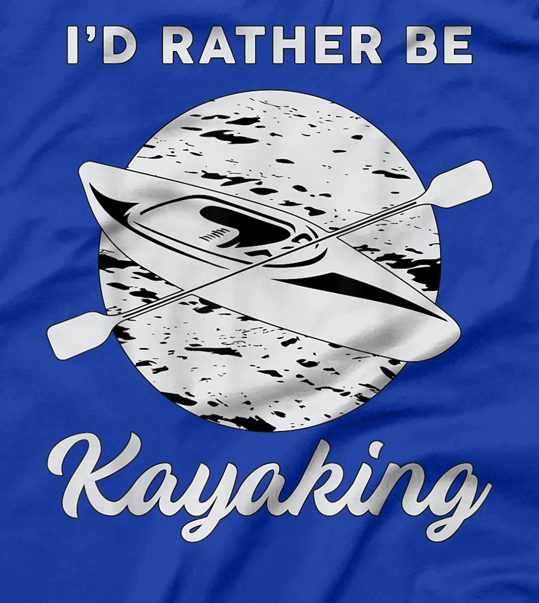 I'd Rather Be Kayaking River Canoe Paddling Retro Kayak T-Shirt, Women T-Shirt