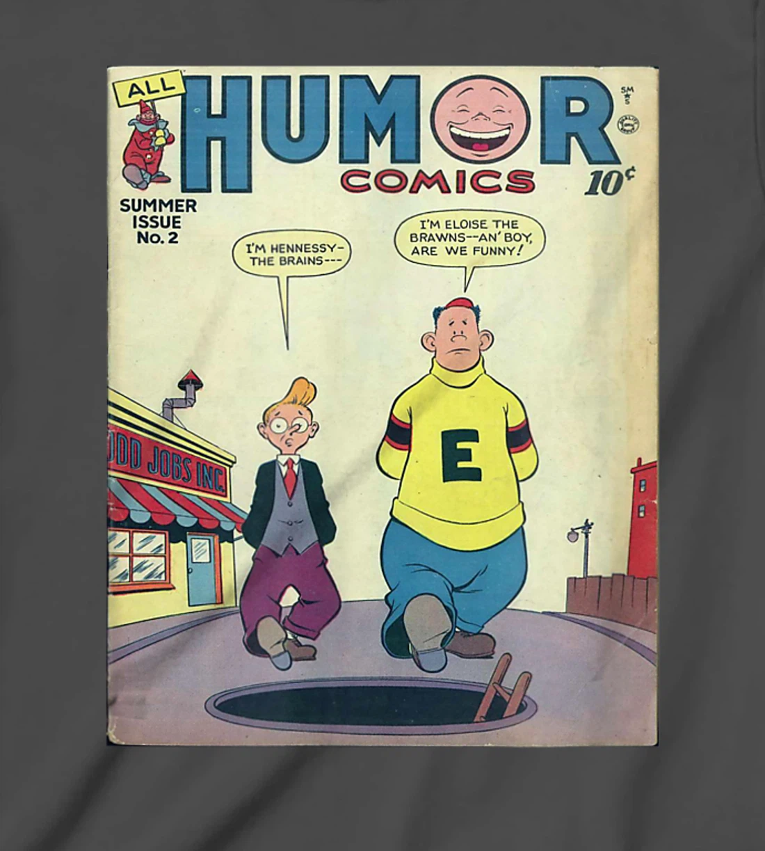 Retro Vintage Distressed Comic Book Humor Original Print T-Shirt, Kid T-Shirt and Women T-Shirt