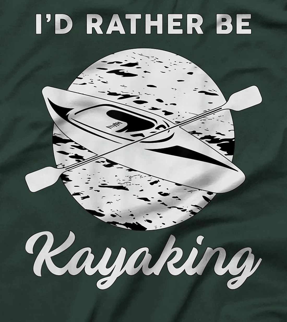 I'd Rather Be Kayaking River Canoe Paddling Retro Kayak T-Shirt, Women T-Shirt