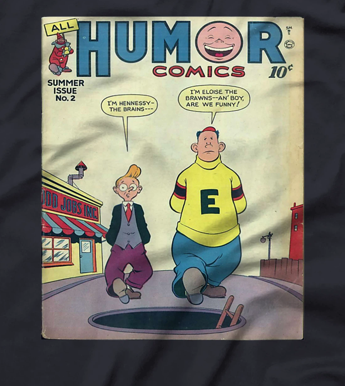 Retro Vintage Distressed Comic Book Humor Original Print T-Shirt, Kid T-Shirt and Women T-Shirt