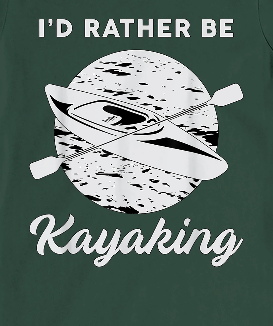 I'd Rather Be Kayaking River Canoe Paddling Retro Kayak T-Shirt, Women T-Shirt