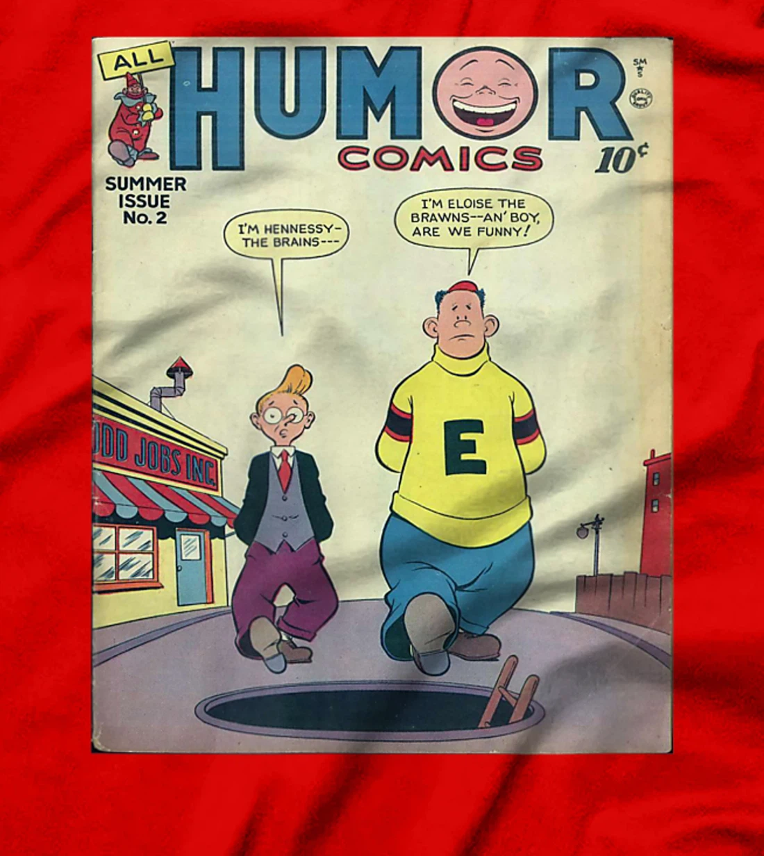 Retro Vintage Distressed Comic Book Humor Original Print T-Shirt, Kid T-Shirt and Women T-Shirt