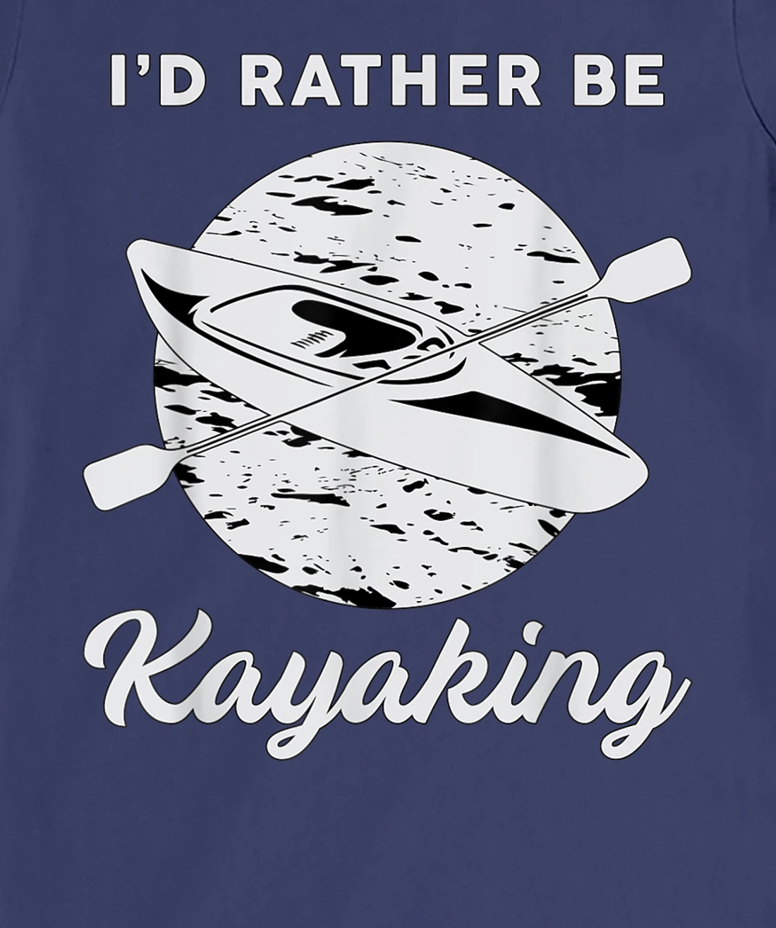 I'd Rather Be Kayaking River Canoe Paddling Retro Kayak T-Shirt, Women T-Shirt