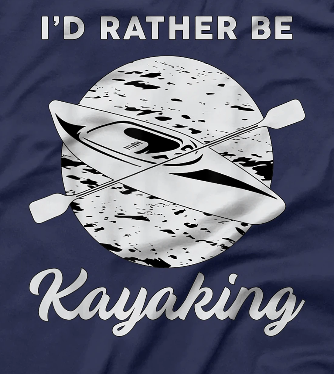 I'd Rather Be Kayaking River Canoe Paddling Retro Kayak T-Shirt, Women T-Shirt