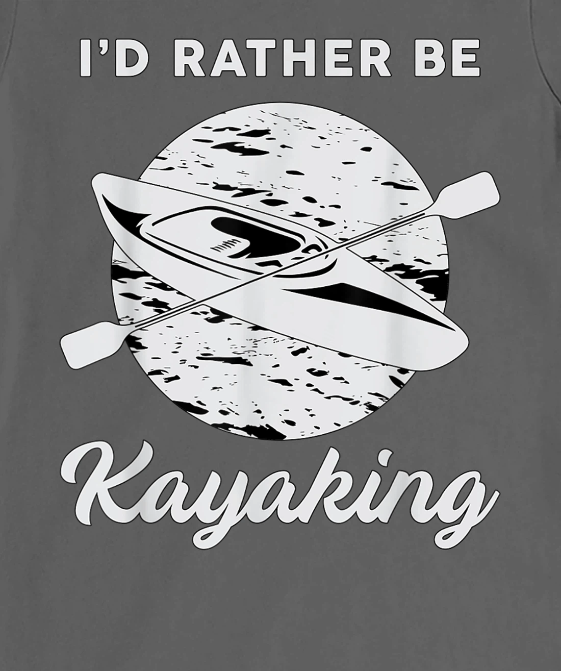 I'd Rather Be Kayaking River Canoe Paddling Retro Kayak T-Shirt, Women T-Shirt