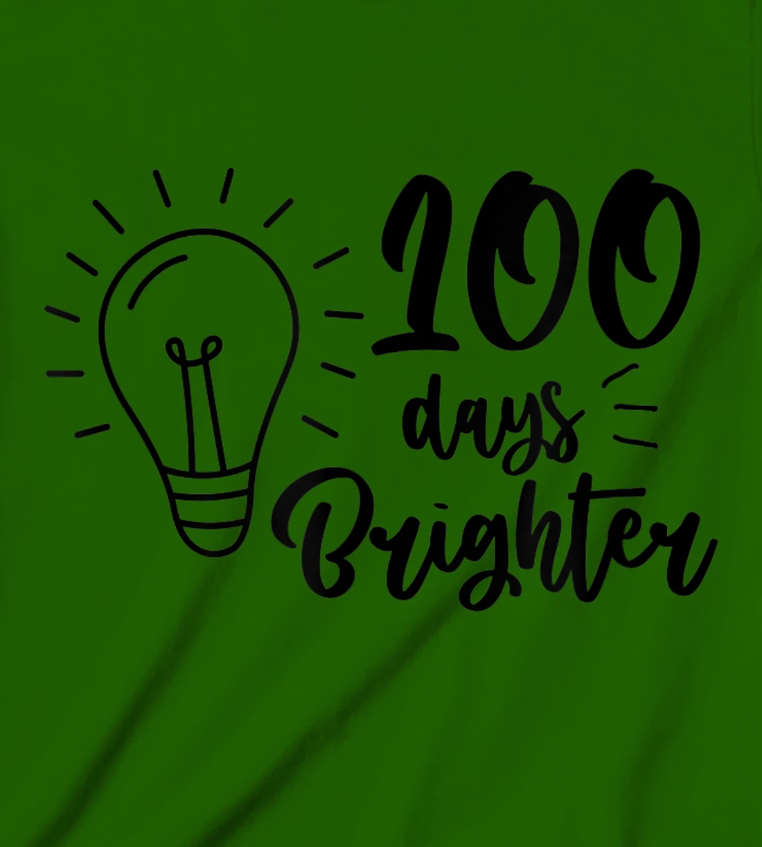 100 Days Brighter Teachers & Students 100th Day Of School T-Shirt, Kid T-Shirt and Women T-Shirt