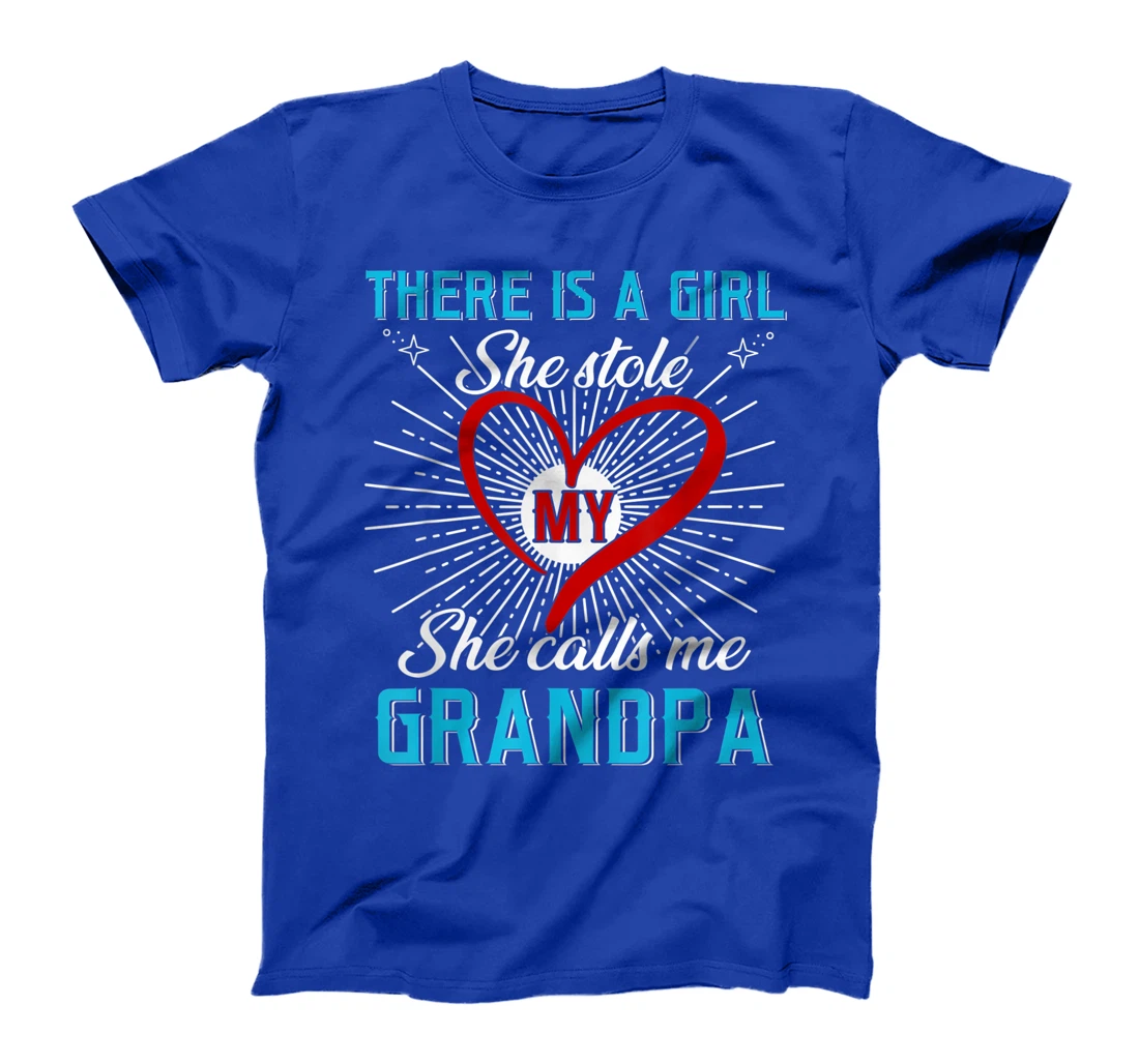 This A Girl Who Kinda Stole My Heart She Calls Me Grandpa T-Shirt, Kid T-Shirt and Women T-Shirt