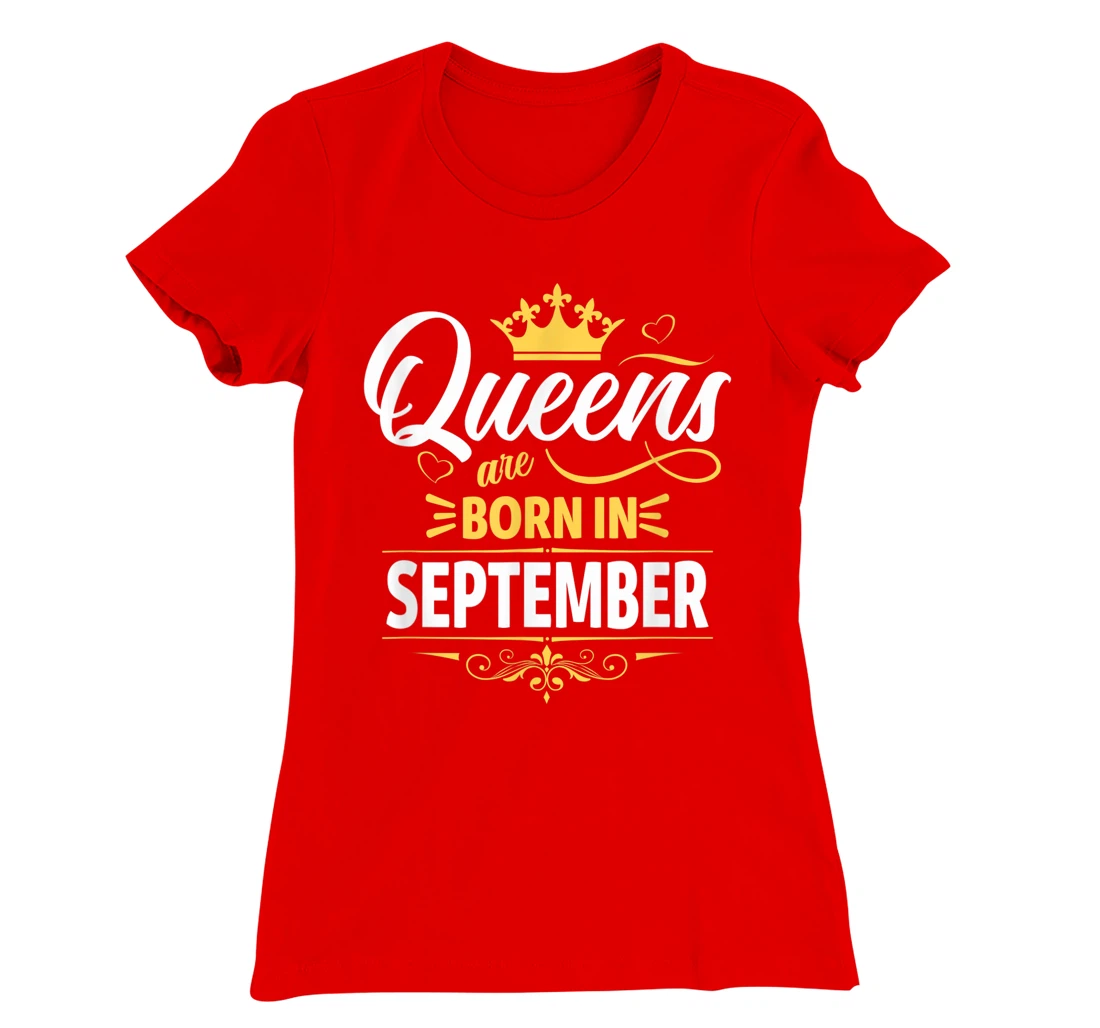 Miss September Graphic Tee, This Queen Was Born On September T-Shirt, Kid T-Shirt and Women T-Shirt