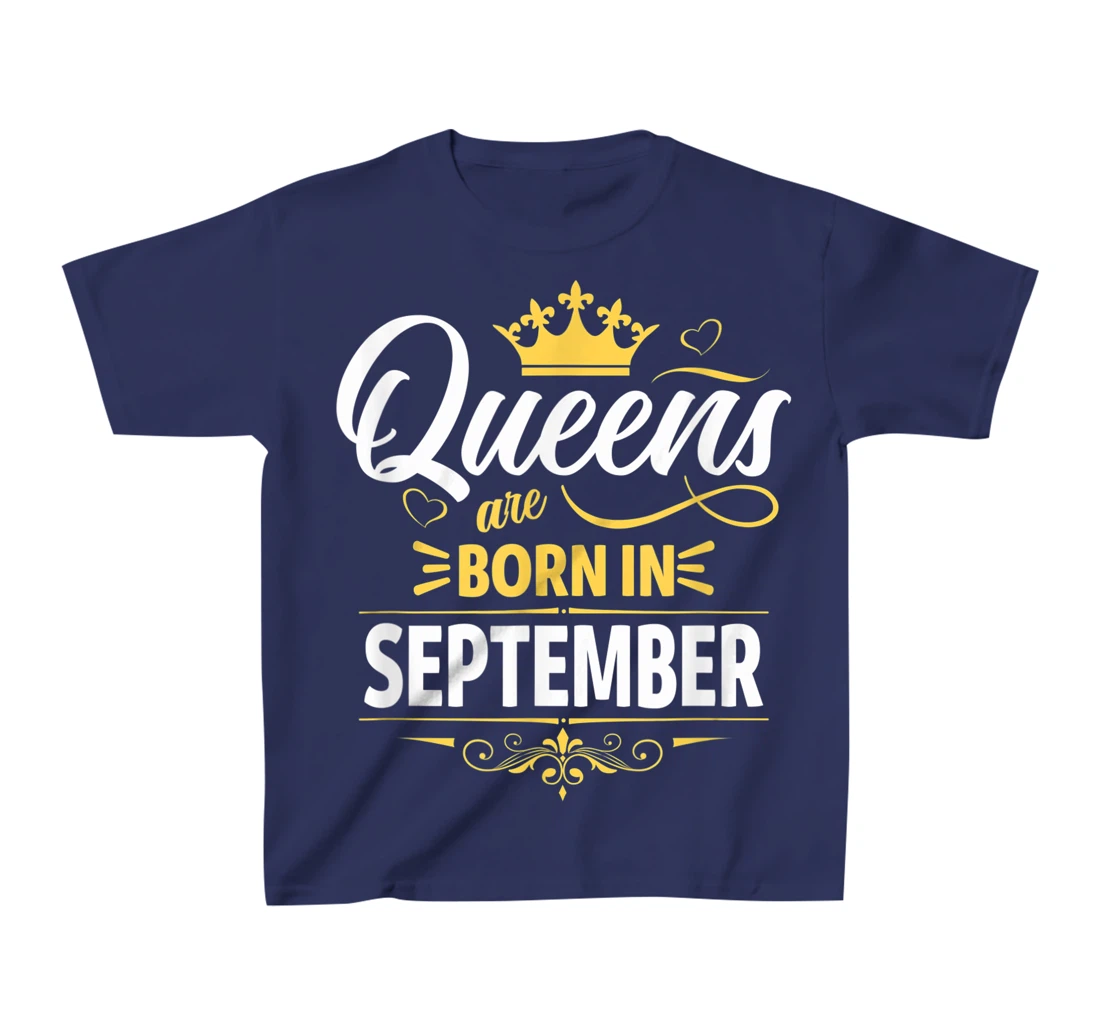 Miss September Graphic Tee, This Queen Was Born On September T-Shirt, Kid T-Shirt and Women T-Shirt