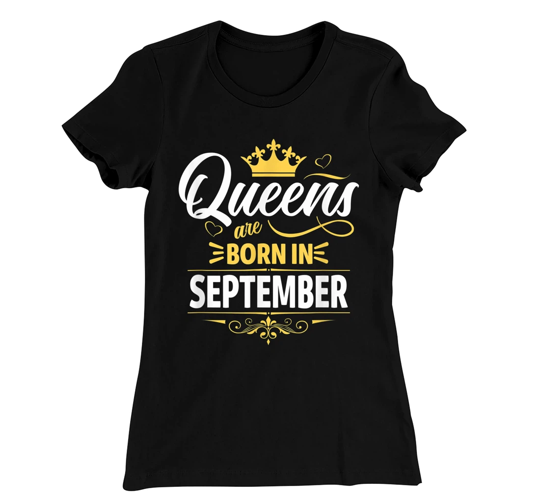 Miss September Graphic Tee, This Queen Was Born On September T-Shirt, Kid T-Shirt and Women T-Shirt