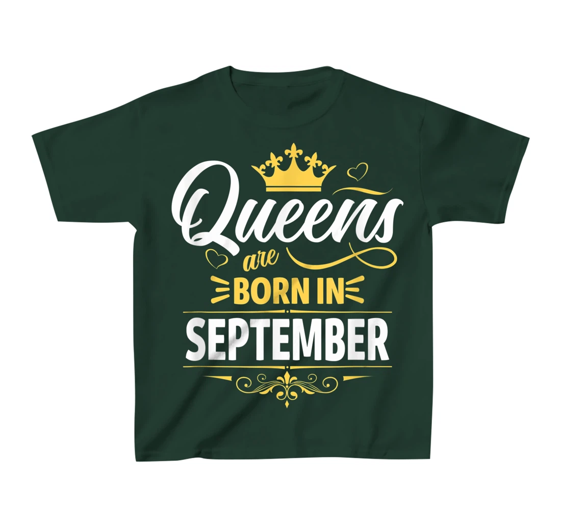 Miss September Graphic Tee, This Queen Was Born On September T-Shirt, Kid T-Shirt and Women T-Shirt