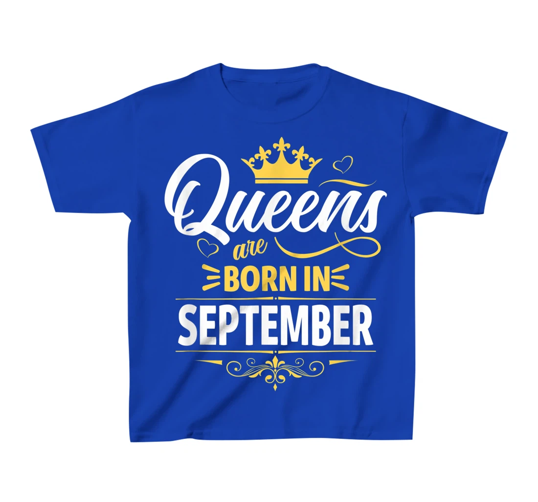 Miss September Graphic Tee, This Queen Was Born On September T-Shirt, Kid T-Shirt and Women T-Shirt