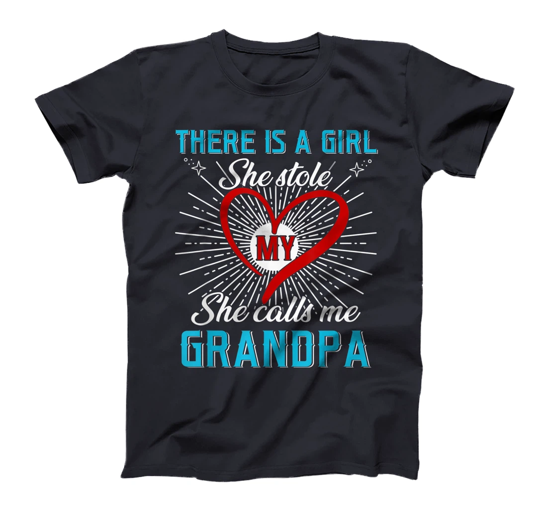 This A Girl Who Kinda Stole My Heart She Calls Me Grandpa T-Shirt, Kid T-Shirt and Women T-Shirt