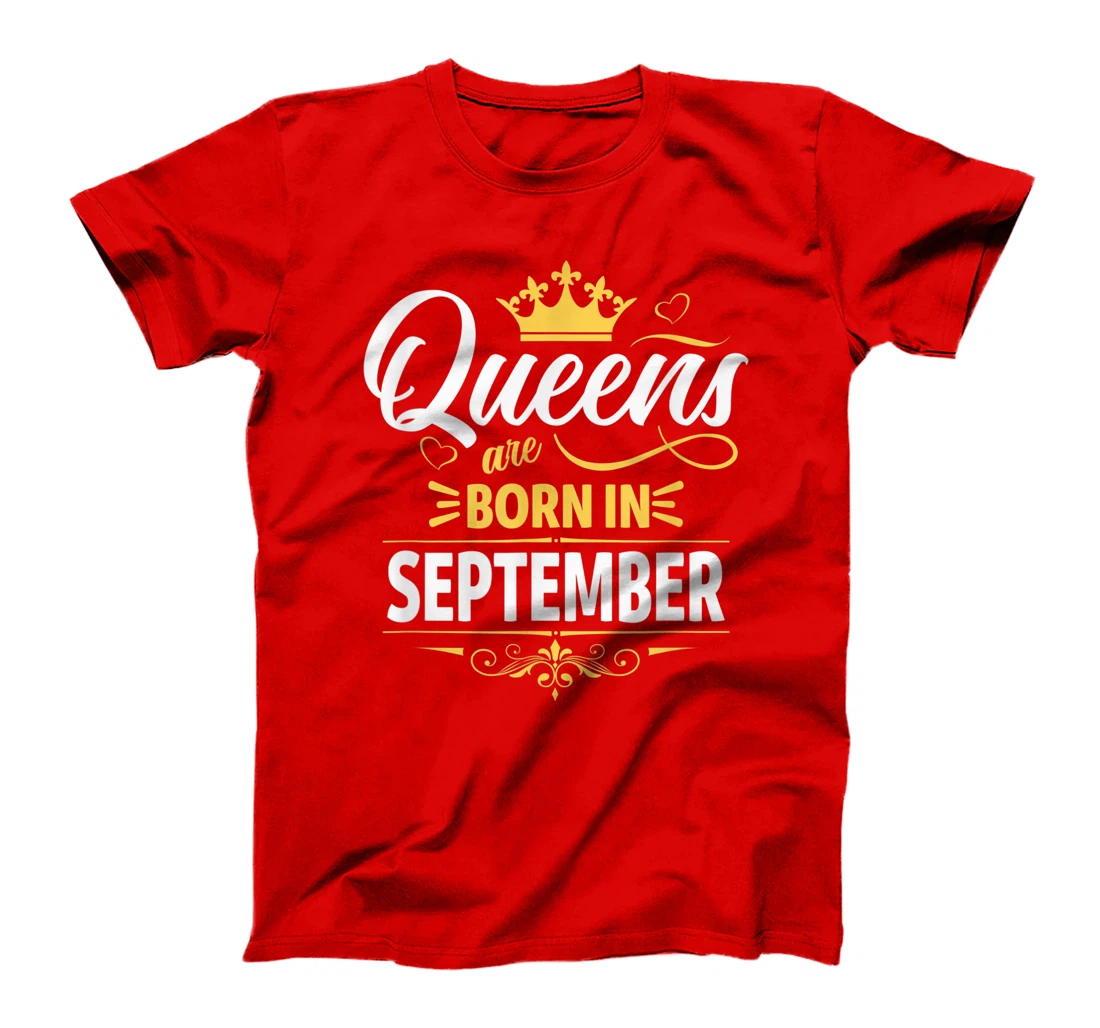 Miss September Graphic Tee, This Queen Was Born On September T-Shirt, Kid T-Shirt and Women T-Shirt
