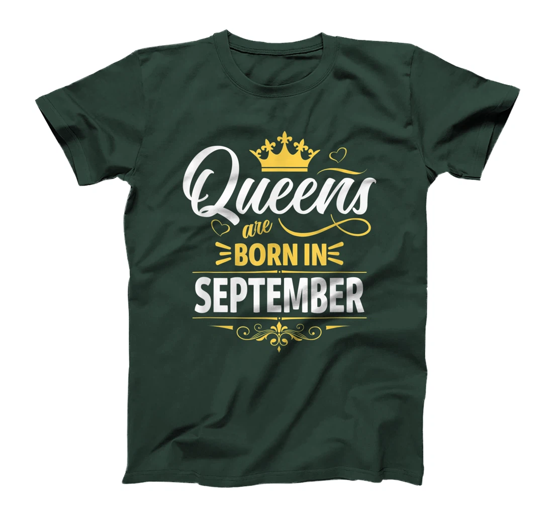 Miss September Graphic Tee, This Queen Was Born On September T-Shirt, Kid T-Shirt and Women T-Shirt