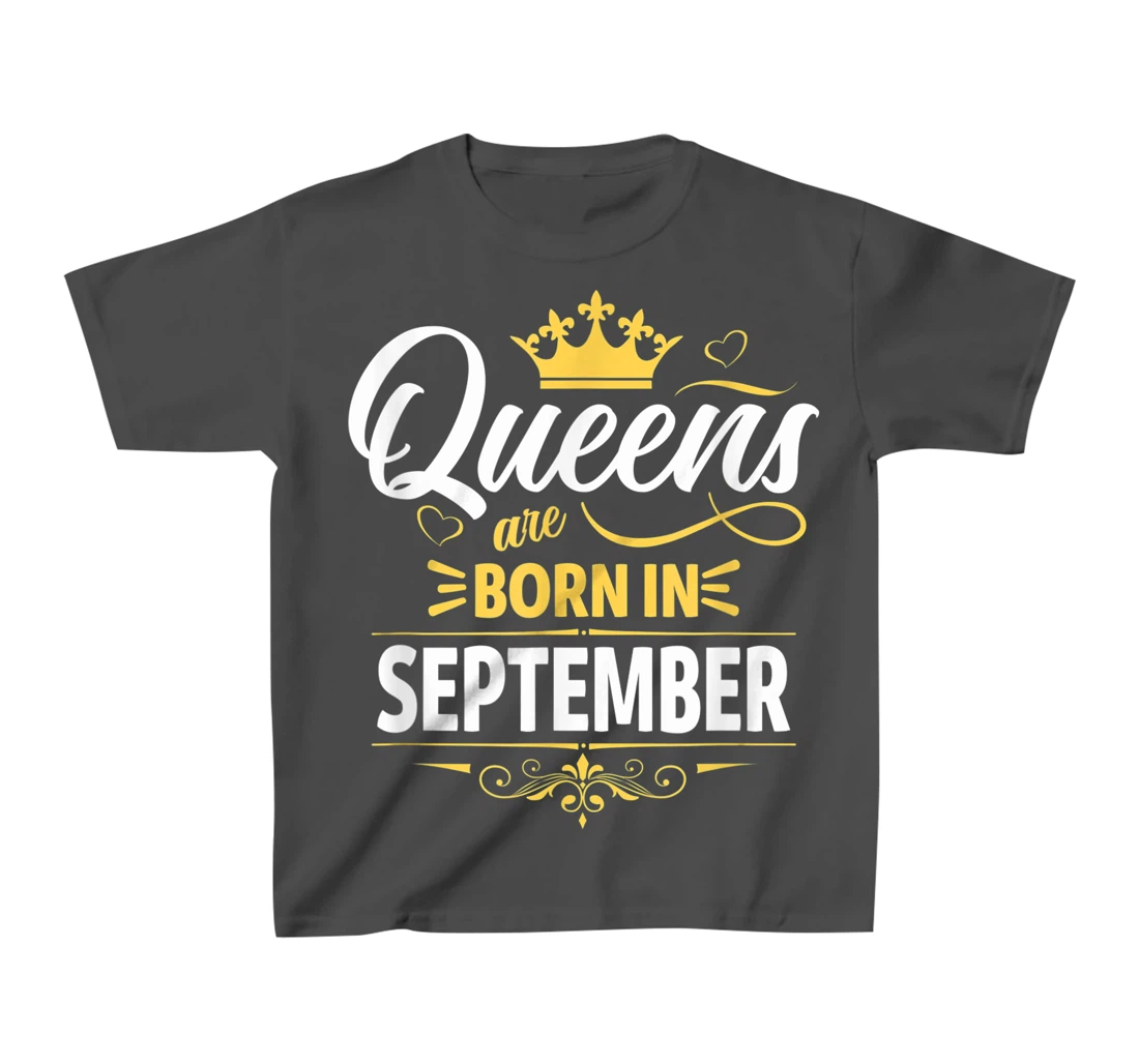 Miss September Graphic Tee, This Queen Was Born On September T-Shirt, Kid T-Shirt and Women T-Shirt