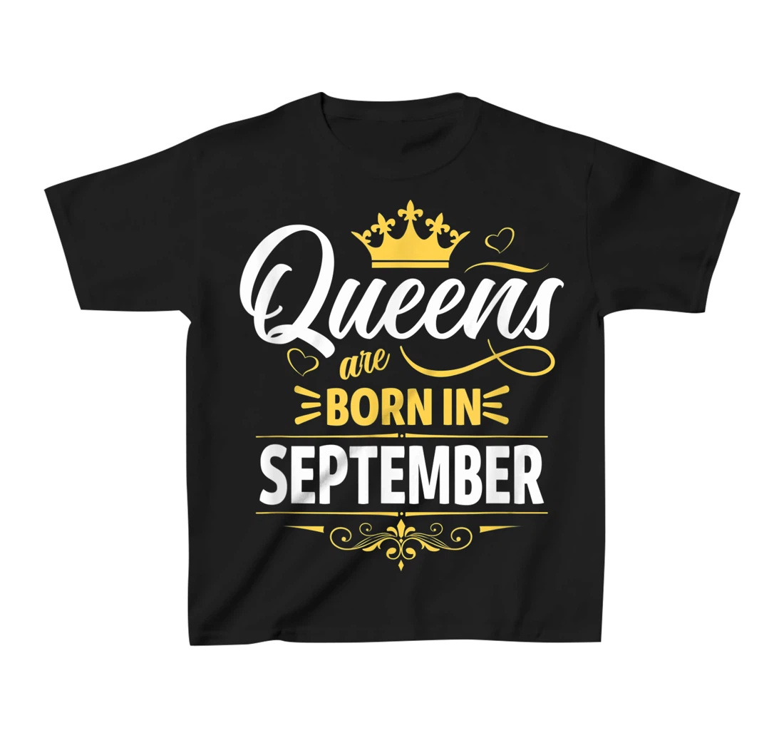 Miss September Graphic Tee, This Queen Was Born On September T-Shirt, Kid T-Shirt and Women T-Shirt