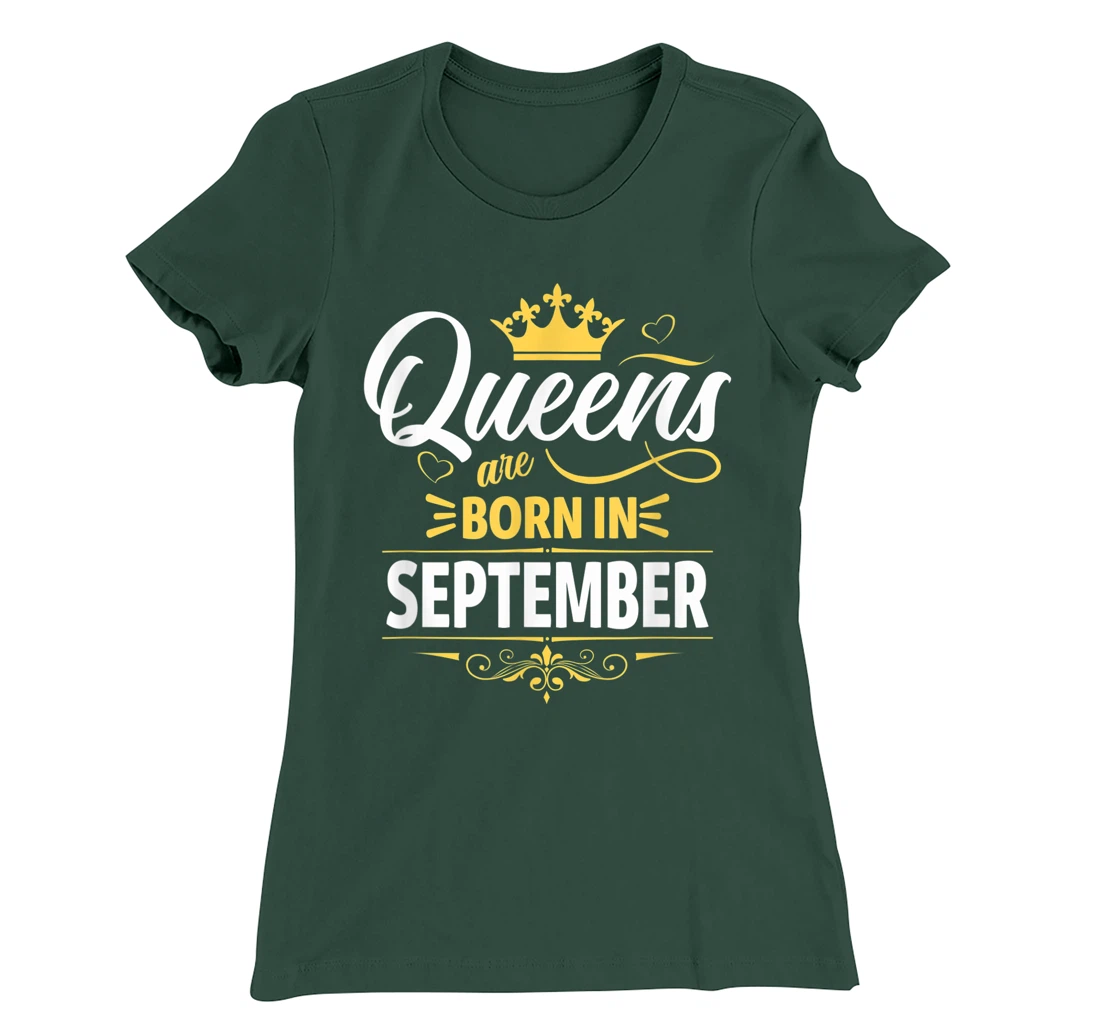 Miss September Graphic Tee, This Queen Was Born On September T-Shirt, Kid T-Shirt and Women T-Shirt
