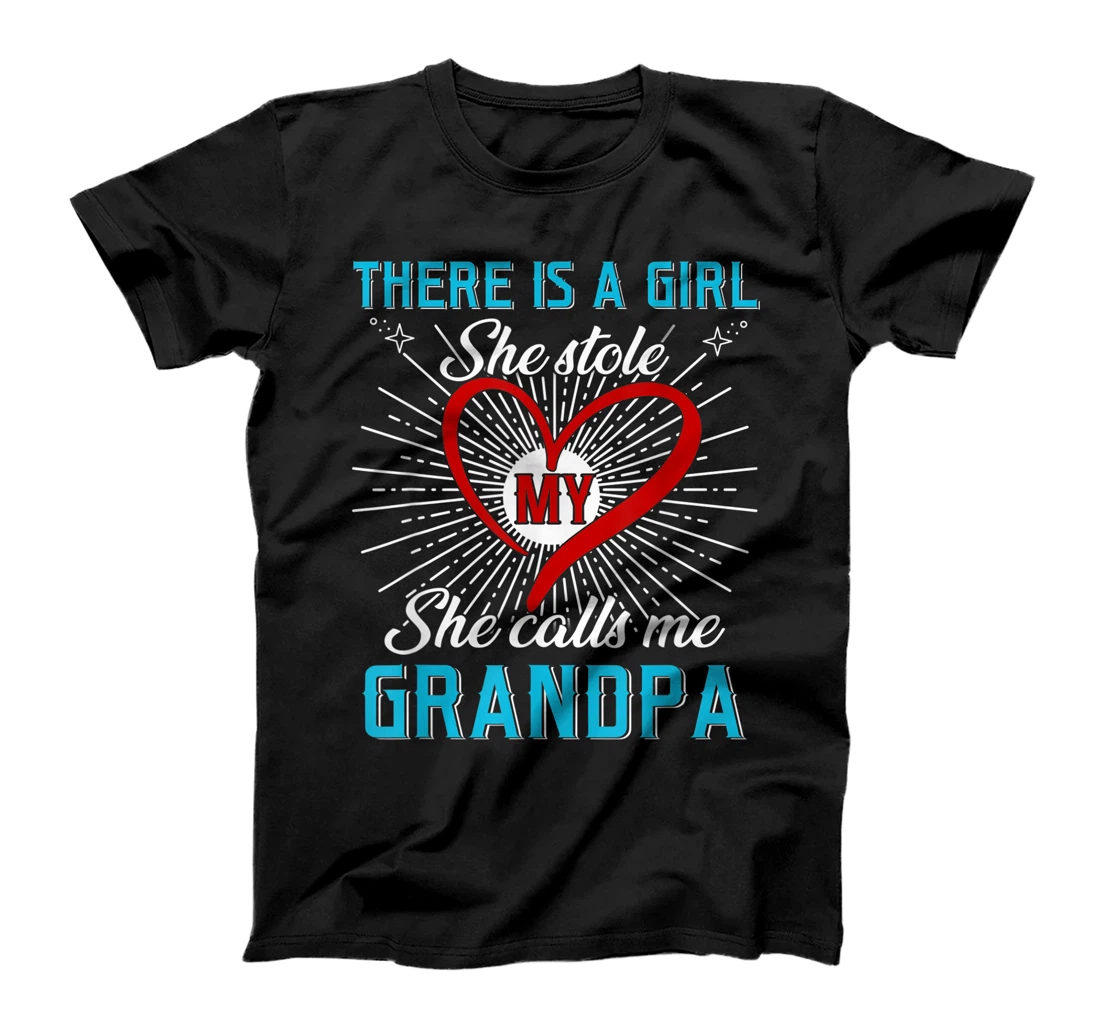 This A Girl Who Kinda Stole My Heart She Calls Me Grandpa T-Shirt, Kid T-Shirt and Women T-Shirt