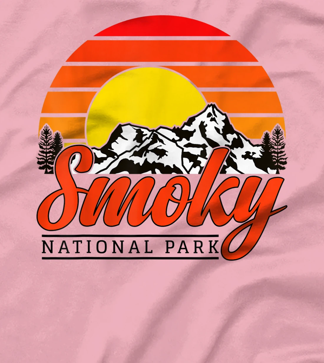 Womens Great Smoky Mountains National Park Smoky Mountains Souvenir T-Shirt, Women T-Shirt