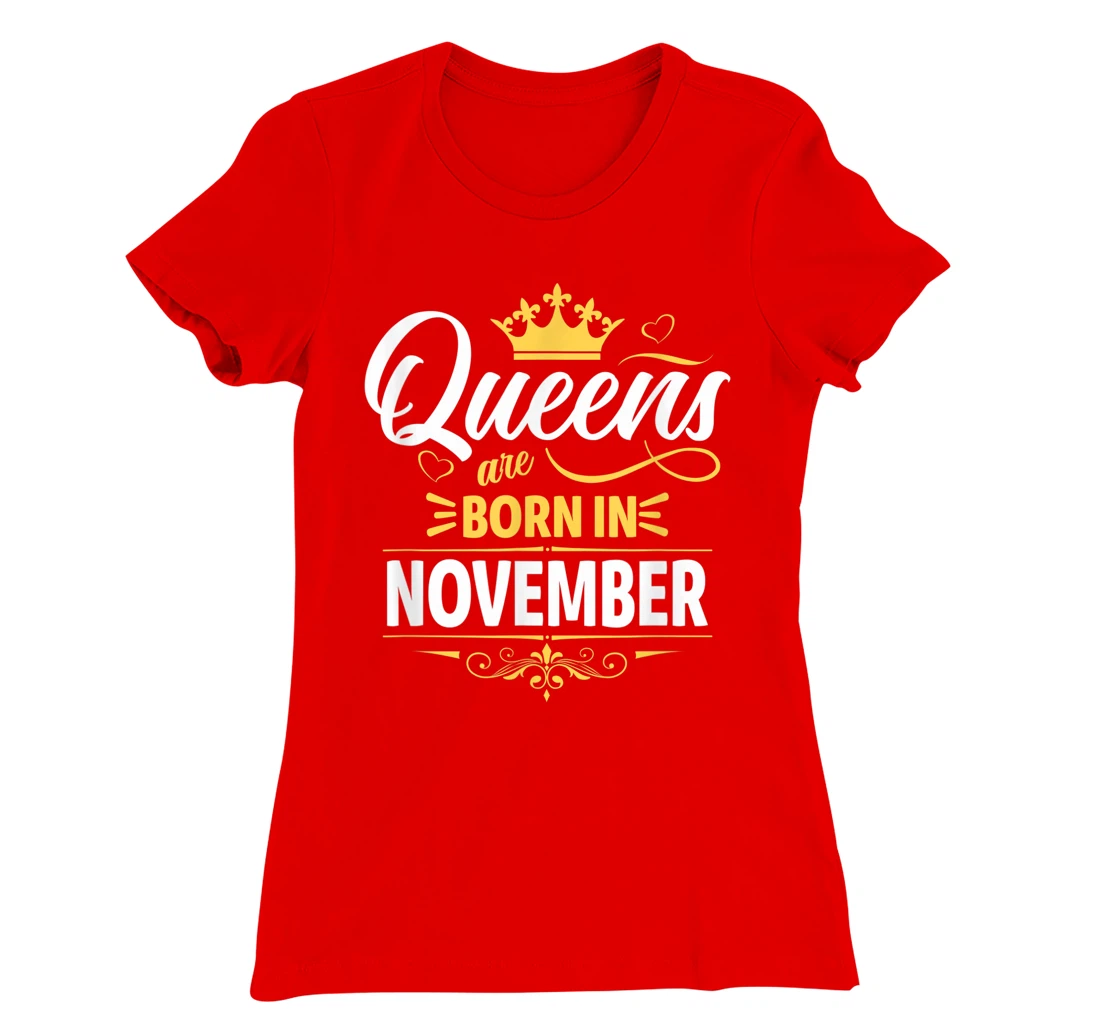 Miss November Graphic Tee, This Queen Was Born On November T-Shirt, Kid T-Shirt and Women T-Shirt