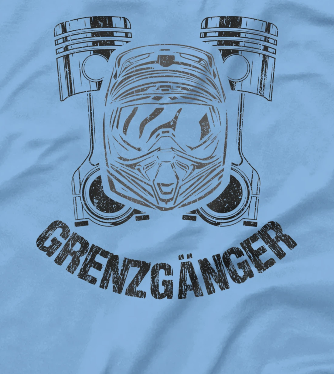 Border Cross Motocross Cylinder Motorcycle Dirt Bike T-Shirt