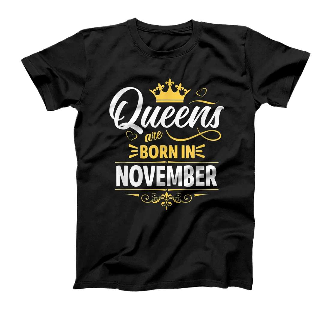 Miss November Graphic Tee, This Queen Was Born On November T-Shirt, Kid T-Shirt and Women T-Shirt
