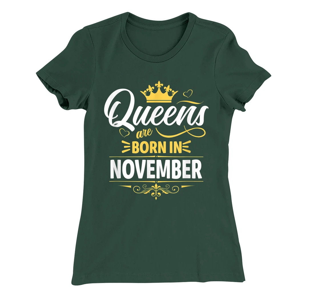 Miss November Graphic Tee, This Queen Was Born On November T-Shirt, Kid T-Shirt and Women T-Shirt