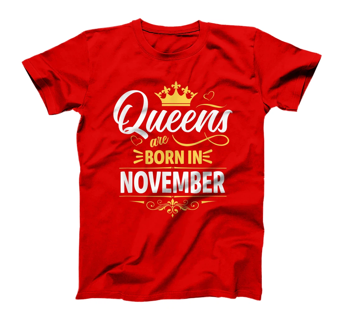 Miss November Graphic Tee, This Queen Was Born On November T-Shirt, Kid T-Shirt and Women T-Shirt