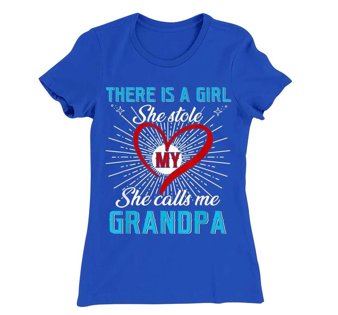 This A Girl Who Kinda Stole My Heart She Calls Me Grandpa T-Shirt, Kid T-Shirt and Women T-Shirt