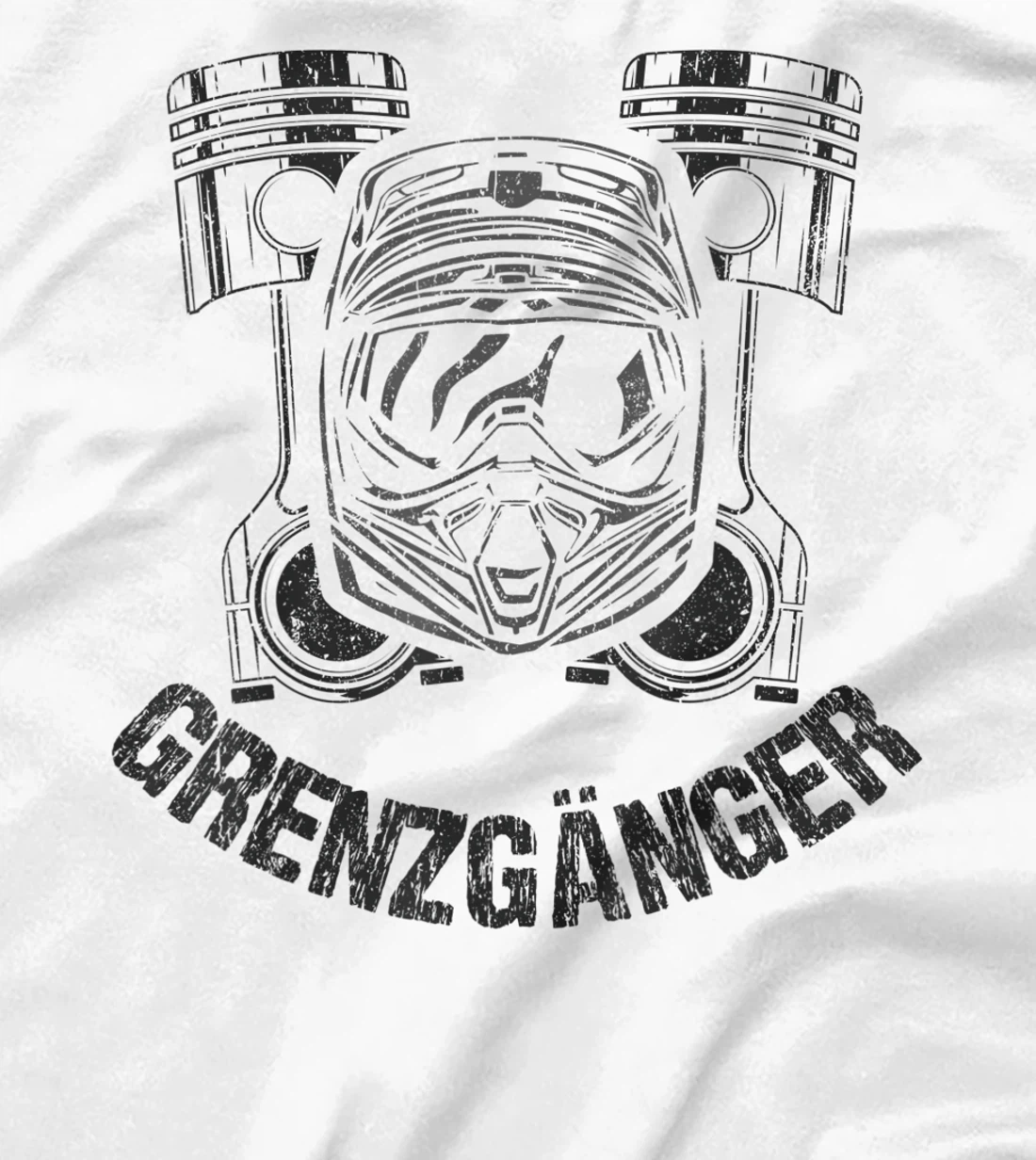 Border Cross Motocross Cylinder Motorcycle Dirt Bike T-Shirt