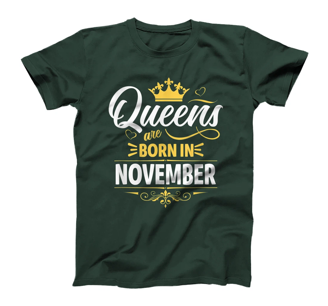 Miss November Graphic Tee, This Queen Was Born On November T-Shirt, Kid T-Shirt and Women T-Shirt