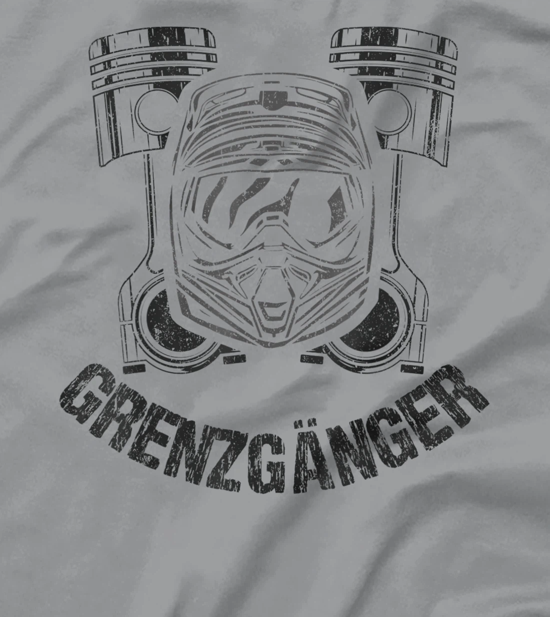 Border Cross Motocross Cylinder Motorcycle Dirt Bike T-Shirt