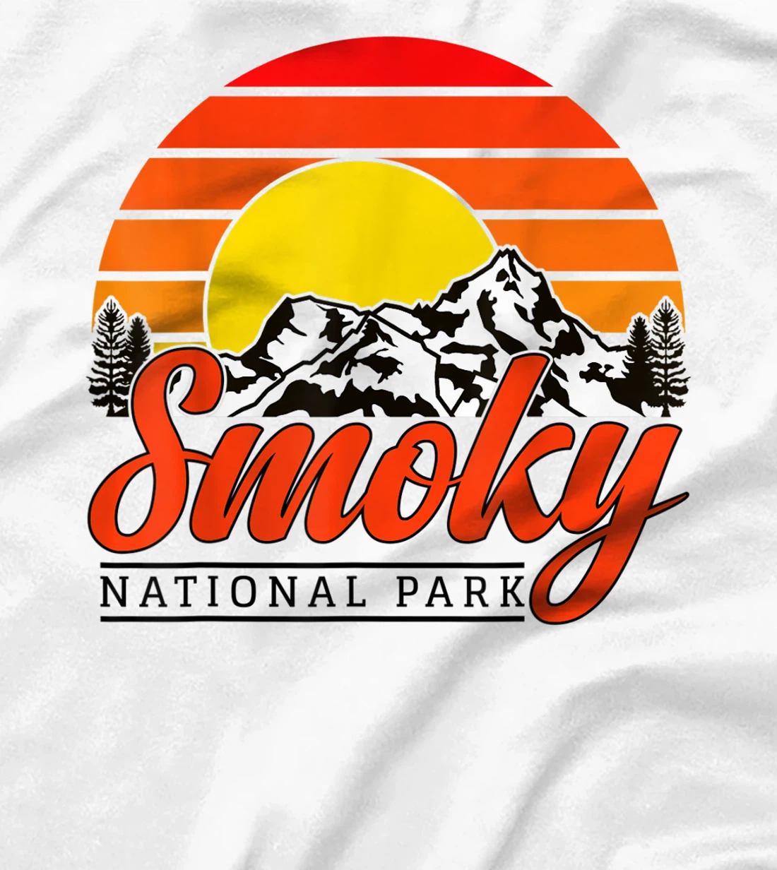 Womens Great Smoky Mountains National Park Smoky Mountains Souvenir T-Shirt, Women T-Shirt