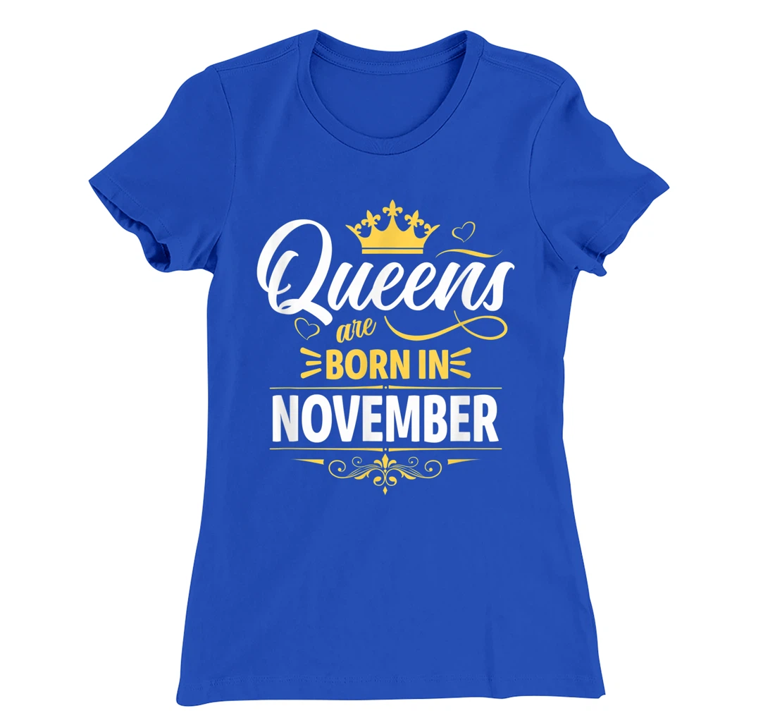 Miss November Graphic Tee, This Queen Was Born On November T-Shirt, Kid T-Shirt and Women T-Shirt