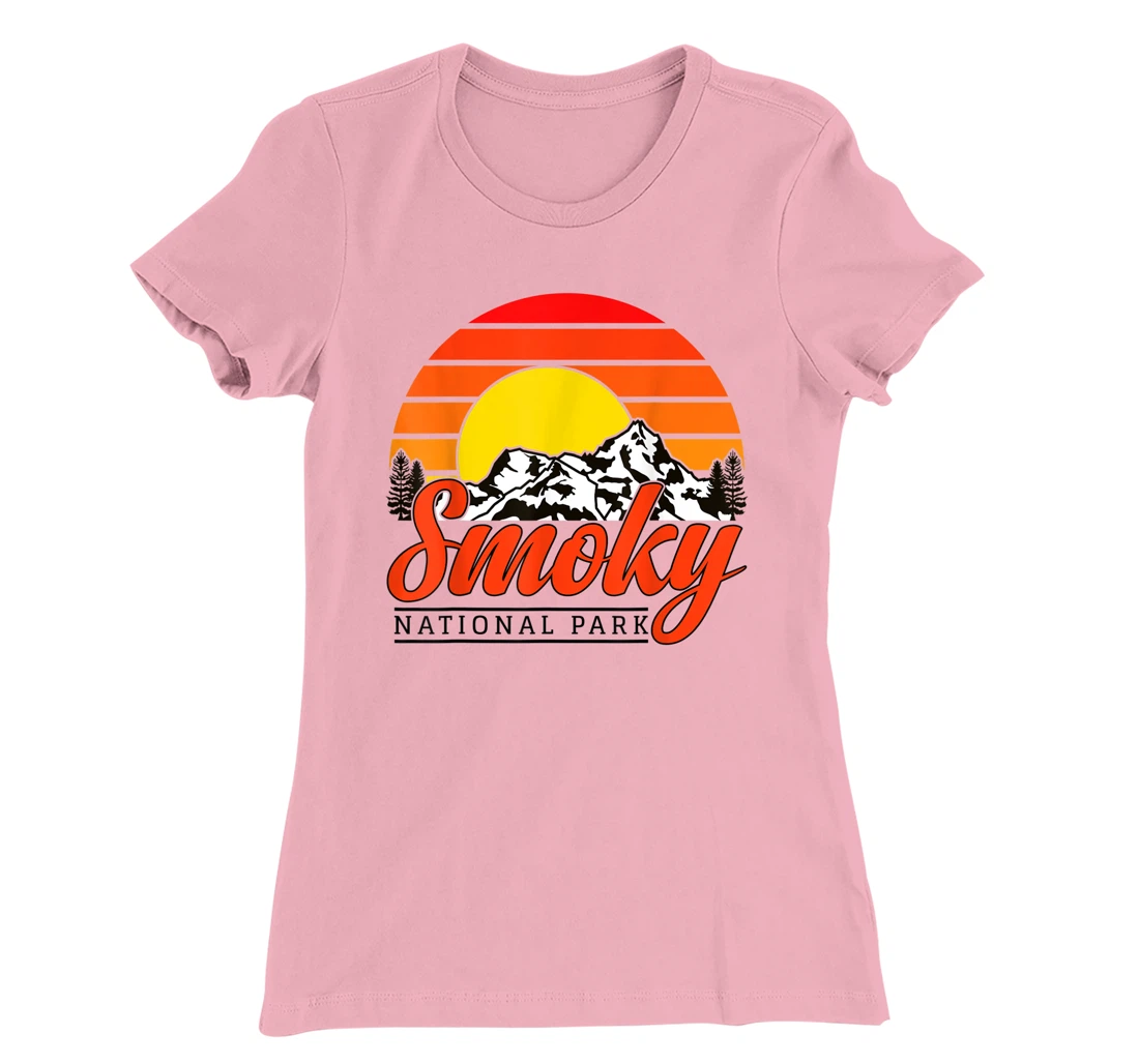 Womens Great Smoky Mountains National Park Smoky Mountains Souvenir T-Shirt, Women T-Shirt